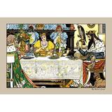 Buyenlarge The Frog Prince Illustration by Walter Crane Painting Print, Ceramic in Blue/Green/Yellow | 24 H x 36 W x 1.5 D in | Wayfair