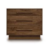 Copeland Furniture Moduluxe 3 Drawer 33.5" W Dresser Wood in Brown/Red | 29 H x 33.5 W x 18 D in | Wayfair 2-MOD-30-04
