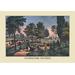 Buyenlarge 'Central Park the Drive' by Nathaniel Currier Vintage Advertisement in Blue/Brown/Green | 24 H x 36 W x 1.5 D in | Wayfair