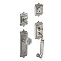 Grandeur Windsor Handleset w/ Deadbolt and Door and Rosette, Crystal in Gray | 7.56 D in | Wayfair 825631