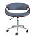 Mercury Row® Suydam Task Chair Upholstered in Blue | 27.6 H x 23.6 W x 20.9 D in | Wayfair GOLV3109 44003140