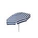 Heininger Holdings LLC 6' Beach Umbrella Metal in White/Blue/Navy | 89 H in | Wayfair 1399