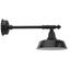 Gracie Oaks Apremont LED Outdoor Barn Light Metal in Black | 11 H x 12 W x 27 D in | Wayfair GRKS1944 39343323