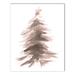 Harriet Bee Sepia Christmas Tree Canvas Art Canvas in Brown | 30 H x 24 W x 1.25 D in | Wayfair HBEE7804 42771019