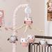 Lambs & Ivy Family Tree Owl Musical Mobile Fabric in Pink | 27 H x 10 W x 10 D in | Wayfair 673018