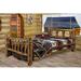 Loon Peak® Glacier Country Collection Pine Bed Wood in Brown/Green | 47 H x 76 W x 98 D in | Wayfair LNPK8267 39526050