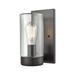 17 Stories Vanille 1 - Light Dimmable Oil Rubbed Bronze Armed Sconce Glass/Metal | 10 H x 5 W x 6 D in | Wayfair D284C291C55D49C6B2AB54C23CCC658E