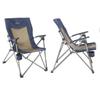 Kamp-Rite Camping Chair Metal in Blue/Brown/Gray | 39 H x 24 W x 32 D in | Wayfair CC133