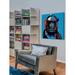 Marmont Hill 'Astro Iii' by Josh Ruggs Painting Print on Wrapped Canvas Metal in Black/Blue/Red | 40 H x 40 W x 1.5 D in | Wayfair