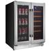 Koolatron 18 Bottle & 56 Can Dual Zone Freestanding Wine & Beverage Refrigerator, Glass | 34.5 H x 22.75 W x 24 D in | Wayfair KBBC22 DZ
