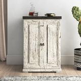 Red Barrel Studio® Rex Bar Cabinet Wood in Brown/Green/White | 39 H x 25 D in | Wayfair AADD00A5B55446B989CDB7212A84F227