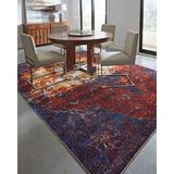 Blue 94 x 0.3 in Area Rug - Panama Jack Home United Weavers Bohemian Barbados Red/Area Rug Polypropylene | 94 W x 0.3 D in | Wayfair 1831 30675 912