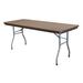 PRE Sales Rhino Rectangular Folding Table Plastic/Resin in Brown | 30 H x 96 W x 30 D in | Wayfair 3635