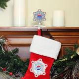 Northlight Seasonal 6.5" Silver & Blue "PEPSI" Snowflake Christmas Stocking Holder in Gray | 6.5 H x 4 W in | Wayfair 32279777