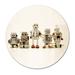 DecorumBY Robot Friends - Photograph on Paper in White | 36 H x 24 W x 2.5 D in | Wayfair Photography Art "Robot Friends" 24x36"