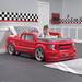 Step2 kids Turbocharged Twin Car Bed Plastic in Red | 58.5 H x 28.75 W x 89.125 D in | Wayfair 4830KR