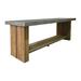 Seasonal Living Perpetual Bar Outdoor Table Wood/Stone/Concrete in Brown | 42 H x 118 W x 38 D in | Wayfair 501FT169P2G