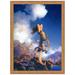 Vault W Artwork Ecstasy 1929' Framed Oil Painting Print on Canvas in Blue/Brown/Indigo | 18.5 H x 15.5 W x 1 D in | Wayfair DA5331