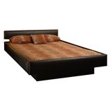 King 18" Foam Mattress - Strobel Vail Fabric Upholstered Padded Complete Bed Waveless Deep fill Hard-side Waterbed | 18 H x 77 W 86 D in Wayfair