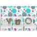 Harriet Bee Doric Removable Abstract Circles 6.25' L x 25" W Peel & Stick Wallpaper Roll Vinyl in Blue | 25 W in | Wayfair