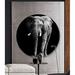 DecorumBY Elephant Frontal - Photograph on Acrylic Glass in White | 36 H x 36 W x 2.5 D in | Wayfair