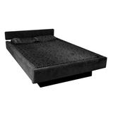 Queen 18" Foam Mattress - Strobel Vail Fabric Upholstered Padded Complete Bed Waveless Deep fill Hard-side Waterbed | 18 H x 65 W 86 D in Wayfair