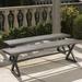 Union Rustic Lal Outdoor Aluminum Picnic Bench Metal in Gray | 18 H x 63 W x 15.1 D in | Wayfair UNRS5140 43954172