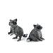 Vagabond House Woodland Creatures Pewter Raccoon Salt & Pepper Shaker Set Pewter/Metal in Gray | 2 H x 2.5 W in | Wayfair S116RC