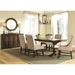 Birch Lane™ Carine 7 - Piece Dining Set Wood/Upholstered in Brown | 30 H in | Wayfair 6355EA24548C48279A6AC044E7587404