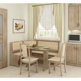 Red Barrel Studio® Rivale 4 Piece Breakfast Nook Dining Set Wood/Upholstered in Brown | 28.3 H in | Wayfair 6A00F44DFAC142499F66B8CC83C52208