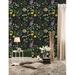 Gracie Oaks Aazil Removable Hand Drawn Wild Flower 10' L x 25" W Peel & Stick Wallpaper Roll Vinyl in Black | 25 W in | Wayfair