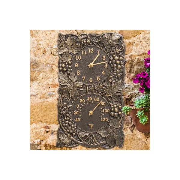 whitehall-products-grapevine-indoor-outdoor-wall-clock---thermometer-|-13.75-h-x-8-w-x-1.25-d-in-|-wayfair-01953/