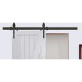 Homacer Arrow Sliding Standard Single Track Barn Door Hardware Kit, Steel in Black | 5 H in | Wayfair VAN1916