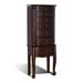 Fleur De Lis Living Adona Morgan Jewelry Armoire w/ Mirror Solid + Manufactured Wood in Brown/Red | 40.75 H x 15.75 W x 10 D in | Wayfair