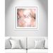Ebern Designs 'Blush Tones' Framed Acrylic Painting Print Paper in Gray/Orange/Pink | 34.25 H x 34.25 W x 1.125 D in | Wayfair