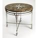 Canora Grey Ladonna End Table Wood/Metal in Black/Brown/Gray | 34 H x 36 W x 36 D in | Wayfair E076182C40A0447A9C83311C9FC17A0A