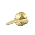 Schlage Manhattan Lever Non-Turning Lock in Yellow | 4.4 H x 3.1 W x 5.7 D in | Wayfair F170MNH605RH