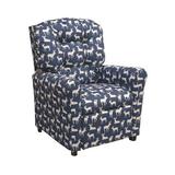 Zoomie Kids Figueroa Deer Kids Recliner, Wood in Blue | 29 H x 23 W x 25 D in | Wayfair ZMIE5674 42971577