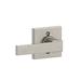 Schlage Northbrook Lever w/ Collins Trim Non-Turning Lock in Gray | 4 H x 5.1 W x 2.3 D in | Wayfair F170NBK619COL