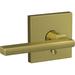 Schlage Custom Latitude Hall-Closet & Bed-Bath Lever w/ Collins Trim | 2.9 H x 5.45 W x 2.36 D in | Wayfair FC21LAT608COL