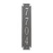 Whitehall Products Windsor Personalized Vertical 4-Line Wall Address Plaque Metal in Gray | 19 H x 6 W x 0.375 D in | Wayfair 3005PS