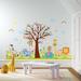 Zoomie Kids Howington Zoo & Happy Hills Wall Decal Plastic in Brown/Green/Yellow | 43.7 H x 68.9 W x 0.1 D in | Wayfair ZMIE6646 44612300