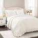 Reyna Comforter White 3Pc Set Full/Queen - Lush Decor 16T002157