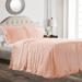 Ruffle Skirt Bedspread Blush 2Pc Set Twin - Lush Decor 16T002840