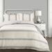 Farmhouse Stripe Comforter Blue 3Pc Set King - Lush Decor 16T003094