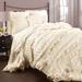 Belle Comforter Ivory 4Pc Set King - Lush Decor C07822P13