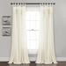 Lydia Ruffle Window Curtain Panels Ivory Set 40x84 - Lush Decor 16T002453