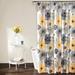 Leah Shower Curtain Yellow/ Gray 72x72 - Lush Decor C38093P15-000