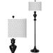 Diamonds Giclee Glow Black Bronze Floor Lamp