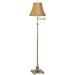 360 Lighting Westbury Coppery Gold Shade Brass Swing Arm Floor Lamp